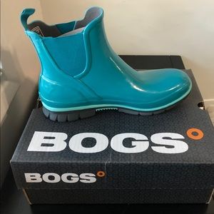 BOGS rain boots.
